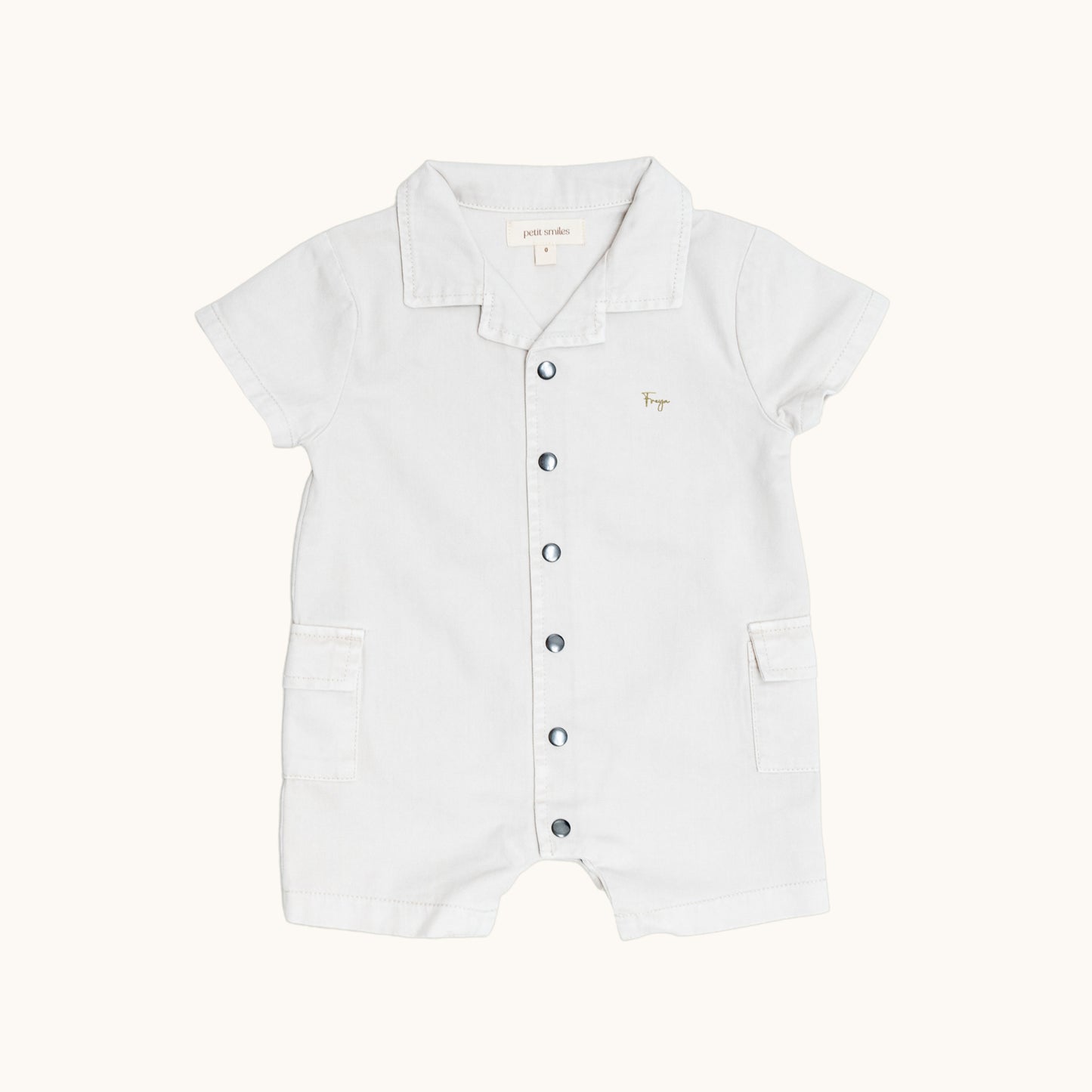 ORGANIC COLLAR JERSEY ROMPERS