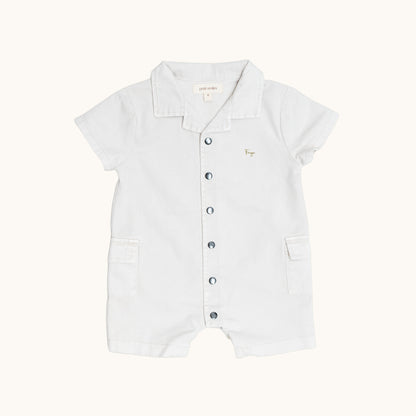ORGANIC COLLAR JERSEY ROMPERS