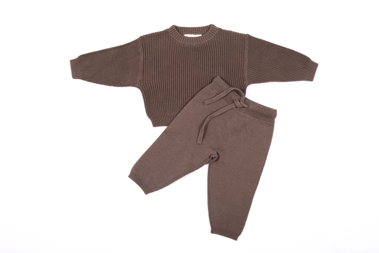ORGANIC PANT - CHOCO; 100% Organic Cotton; Elastic waistband; With an elastic insert and soft drawstring.