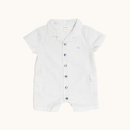 Organic Collar Jersey Rompers for Babies