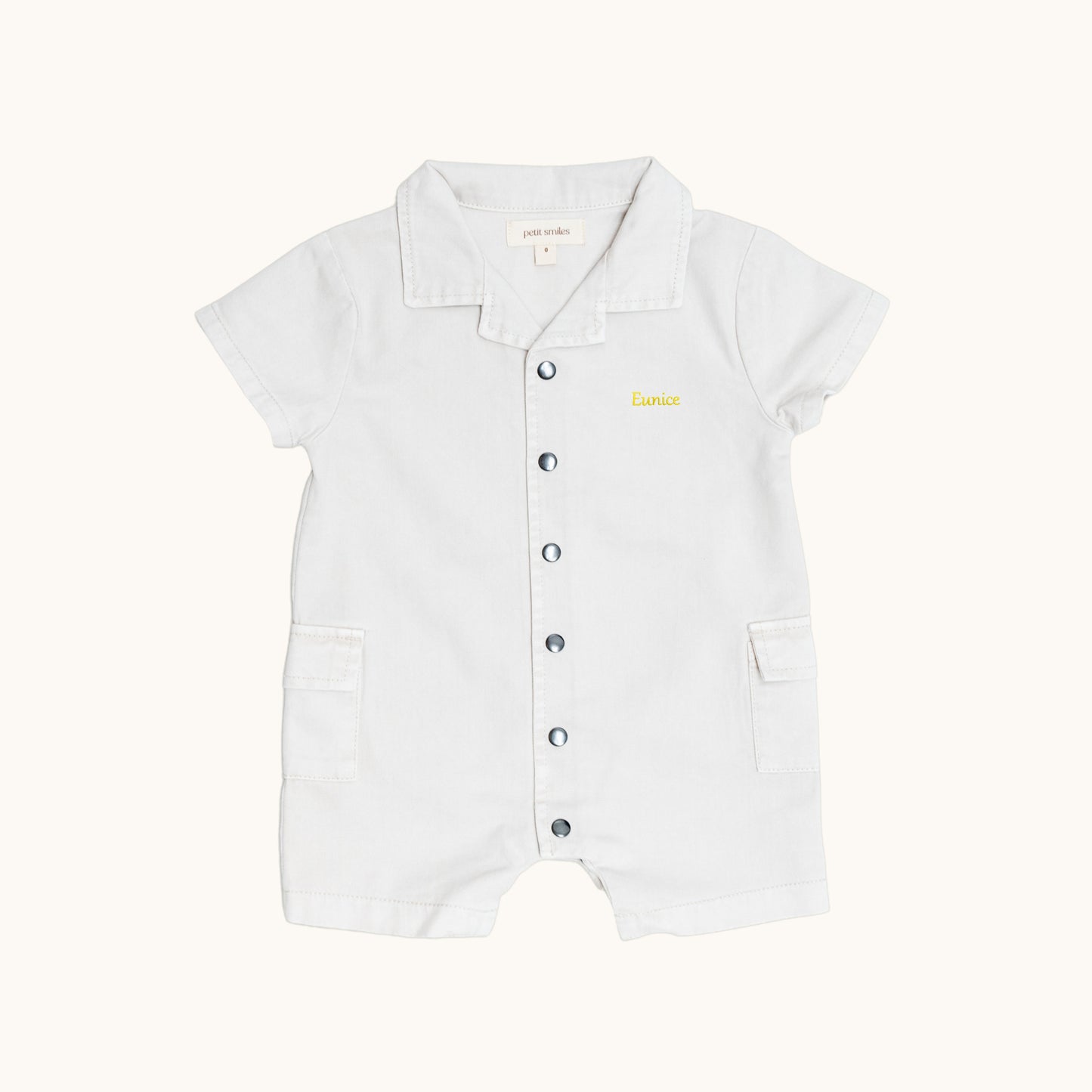 Organic Collar Jersey Rompers for Kids