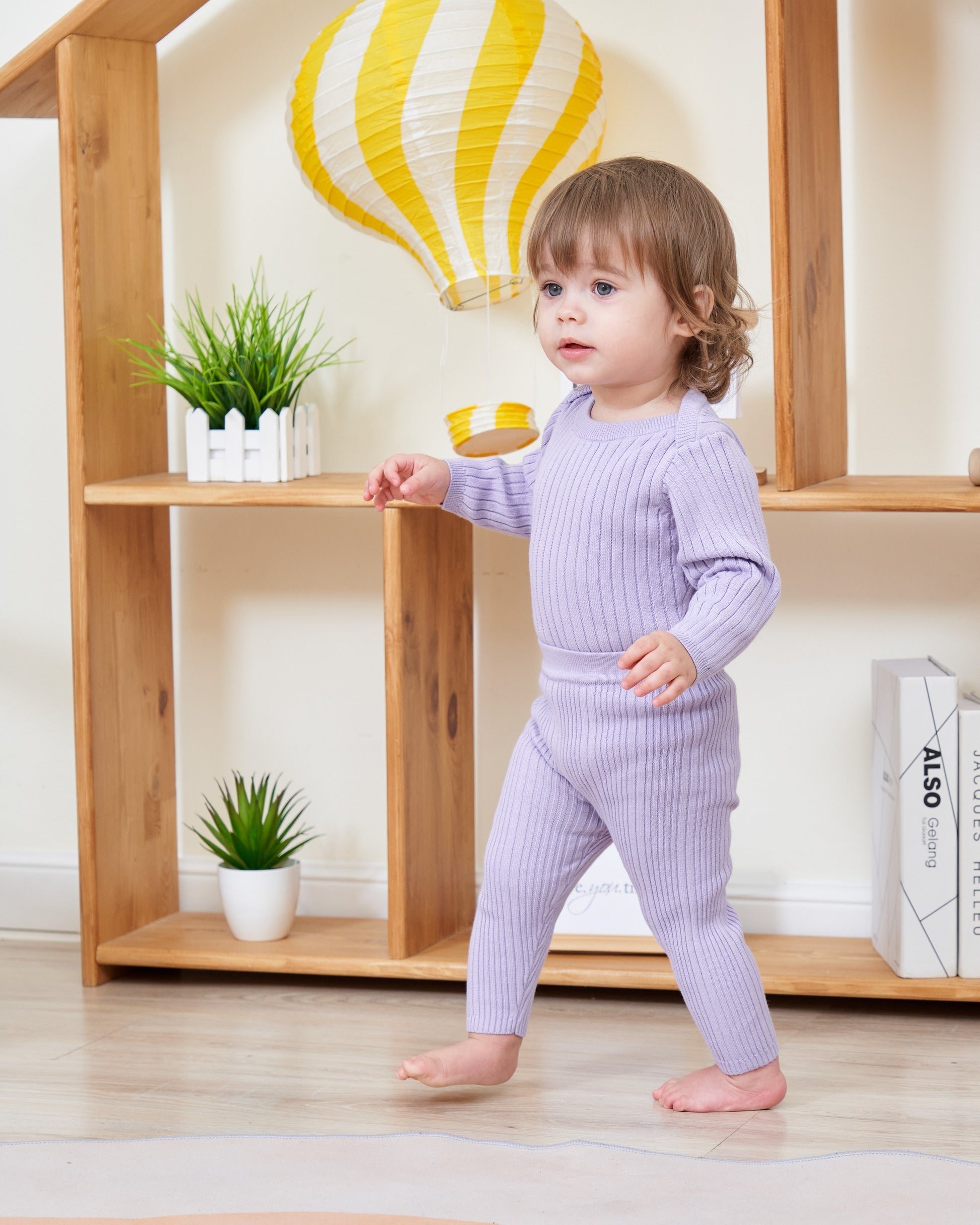 ORGANIC RIB ESSENTIAL BODYSUIT WITH LEGGING - TARO - Petit Smiles