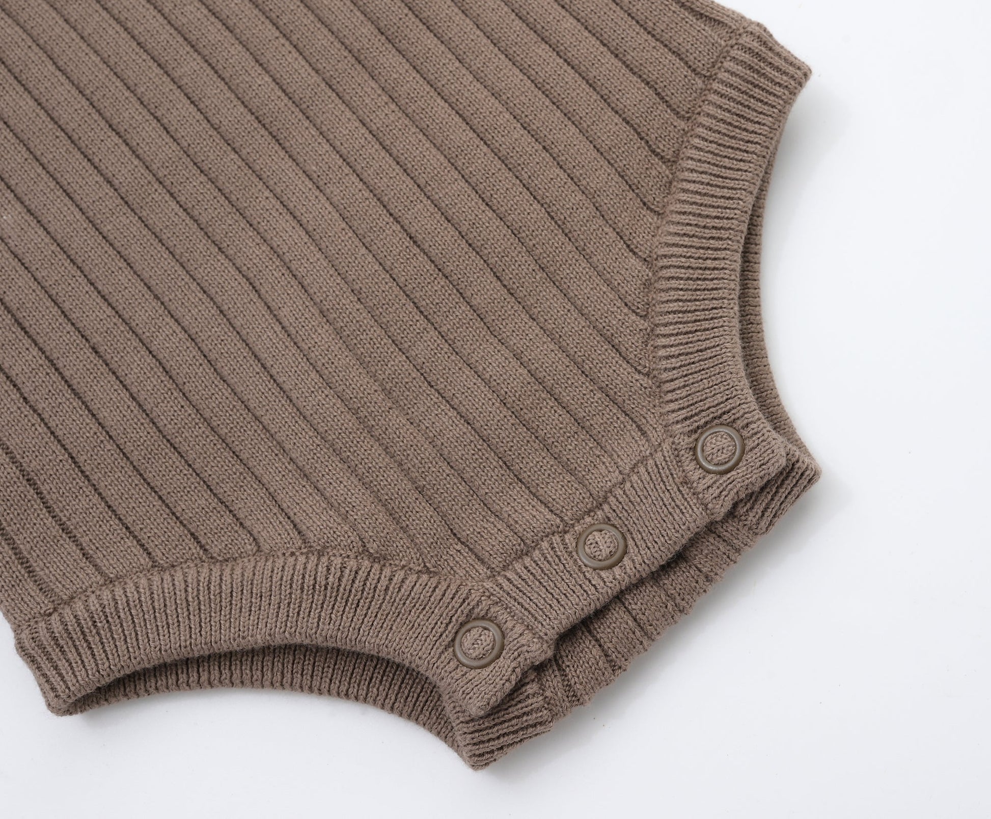 ORGANIC RIB ESSENTIAL BODYSUIT WITH LEGGING - CHOCO - Petit Smiles