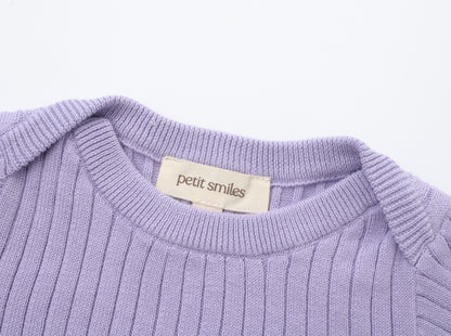 ORGANIC RIB ESSENTIAL BODYSUIT - TARO - Petit Smiles
