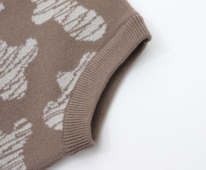 KNITTED SPOTS BLOOMERS - CHOCO; 100% Organic Cotton; Classy Jacquard Bloomers made from GOTS-certified organic cotton; 'CHOCO SPOTS' Jacquard pattern; Elasticated waistband. 