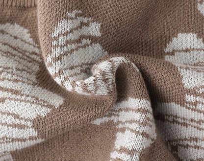 KNITTED SPOTS BLOOMERS - CHOCO; 100% Organic Cotton; Classy Jacquard Bloomers made from GOTS-certified organic cotton; 'CHOCO SPOTS' Jacquard pattern; Elasticated waistband. 