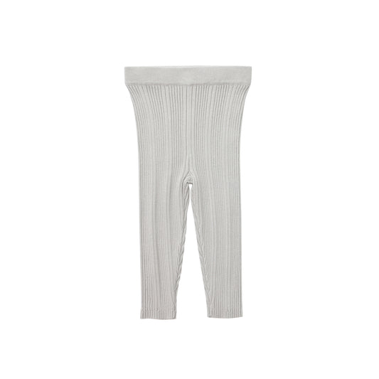 ORGANIC RIB ESSENTIAL LEGGINGS - GREY - Petit Smiles