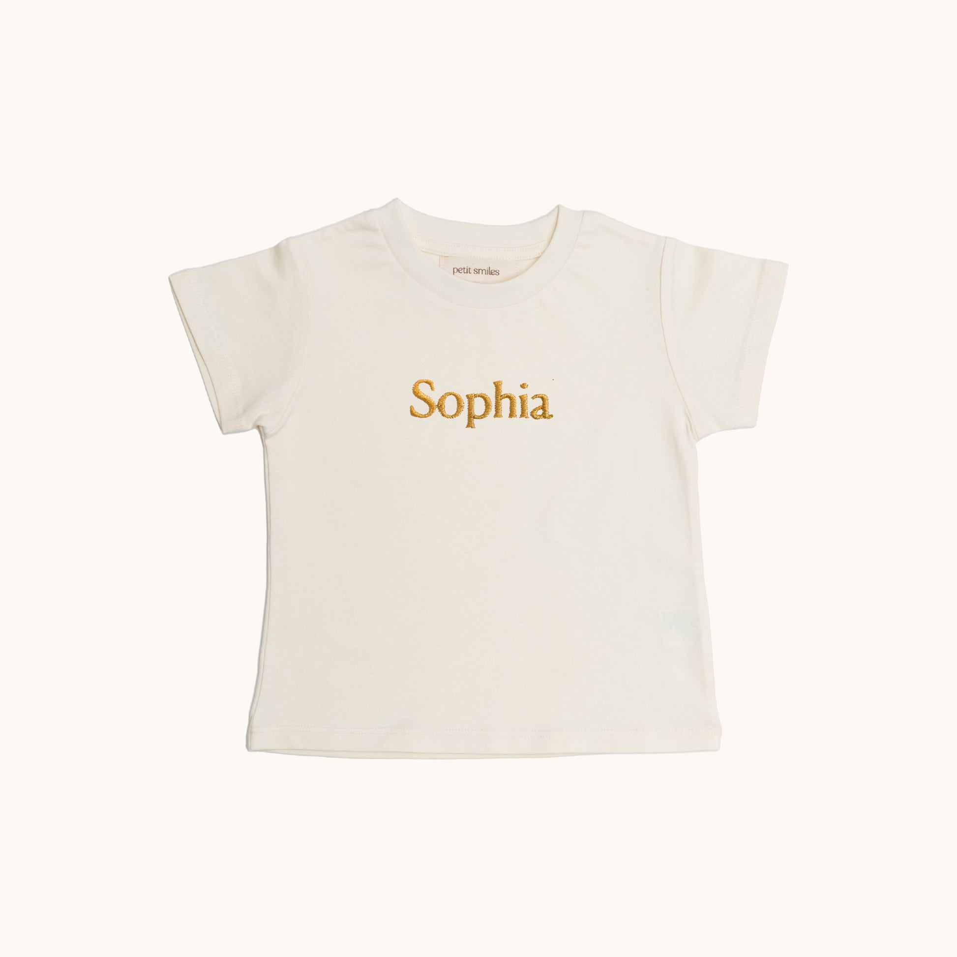 Sophia: Audlt Organic Cotton Tee - Petit Smiles